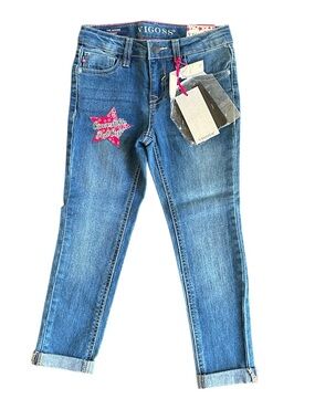 NWT Vigoss The Jagger Skinny Adjustable Waist Super Stretch Jeans Size 6